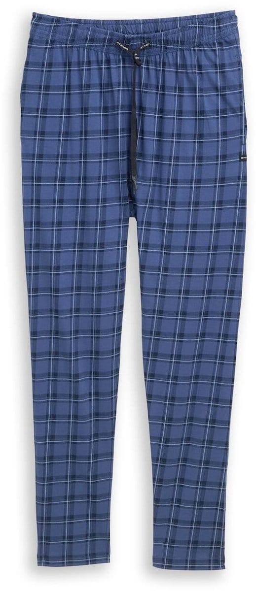 Tom Tailor - Katoenen pyjamabroek - Maat 48 - blue-medium-check
