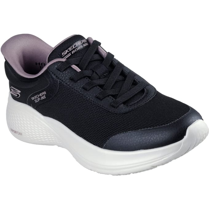 Skechers BOBS Infinity Vapor Glow Polyester Dames Zwarte Sneakers