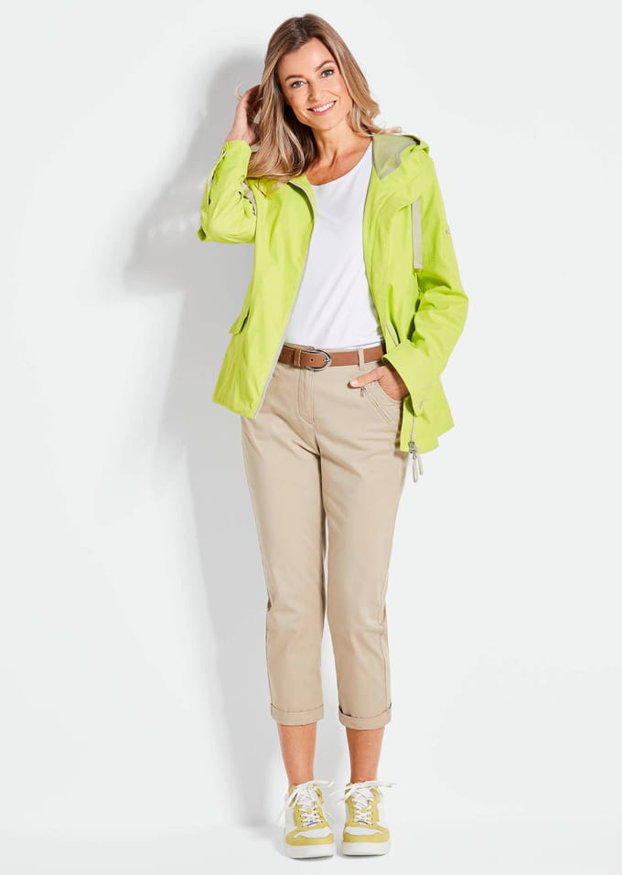 Functioneel jack in een sportieve look - lichtgroen - Gr. 21 van Goldner Fashion