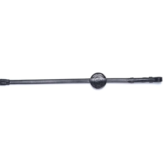 Trust Maastricht 1/2inch Rubber reins 7 stops Cob Zwart/Zilver