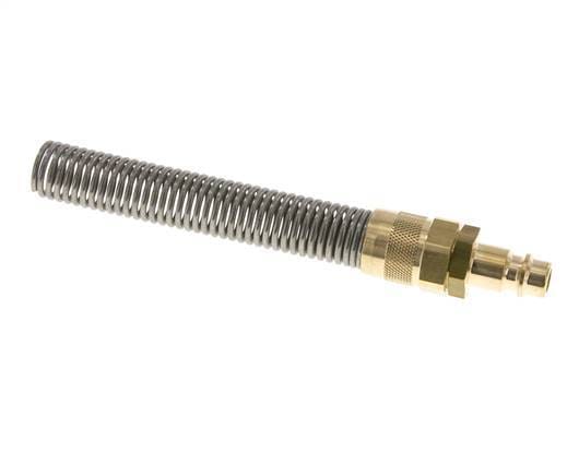 Messing DN 7.2 (Euro) Luchtkoppeling Insteeknippel 9x12 mm Push-On Buigbescherming