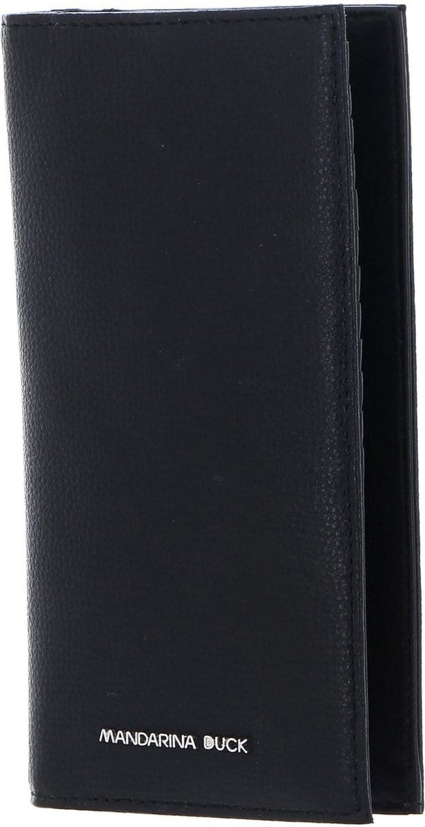 MANDARINA DUCK Leren Portemonnee Mellow Urban Wallet Nero Zwart