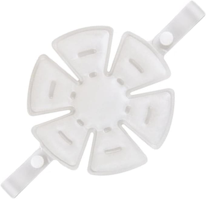 Koelhoed Inserts - Helm Koeler - Buiten Activiteiten - Efficiënte Gel Koeling - 19 x 19 cm - Wit