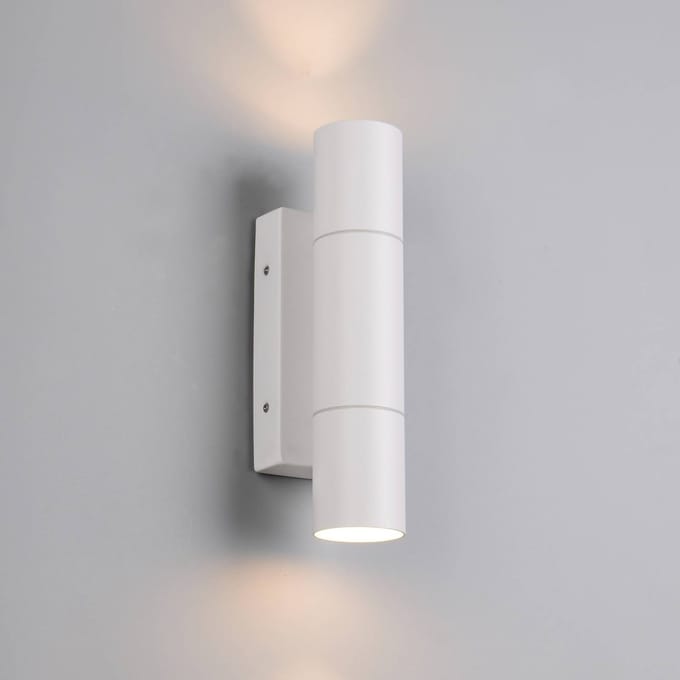 Trio Lighting Buitenwandlamp Yamuna, mat wit, hoogte 23 cm, metaal, IP65