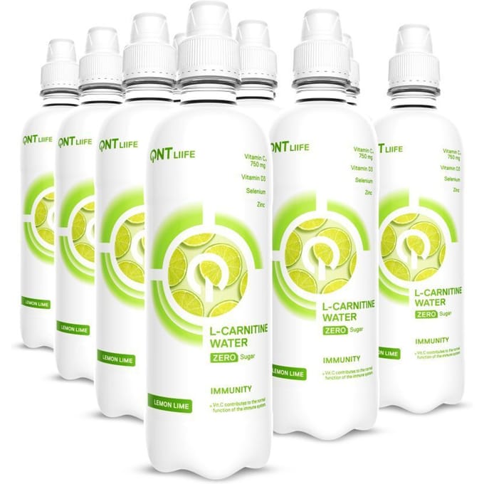 QNT H2O L-Carnitine Eau Immunité Citron-Citron Vert 500 Vloeistof