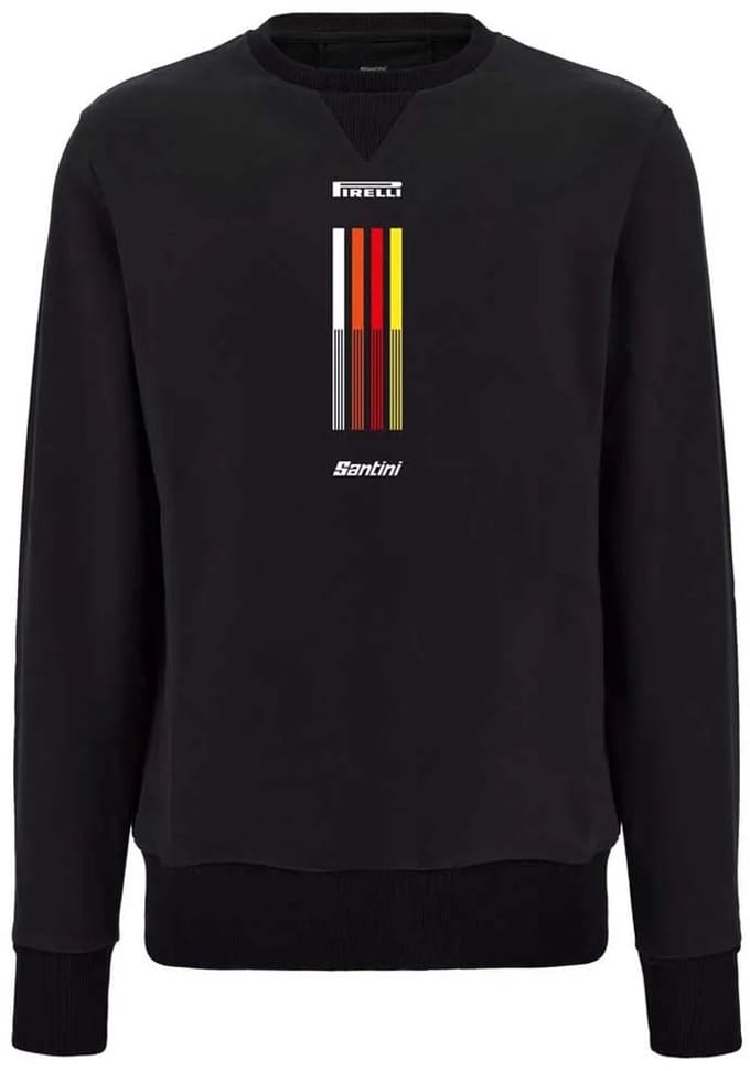 Santini Pirelli Tape Sweatshirt Zwart S Man