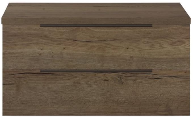 Seville Badmeubelset 100 cm - Wastafelblad Tabacco Edge Greep