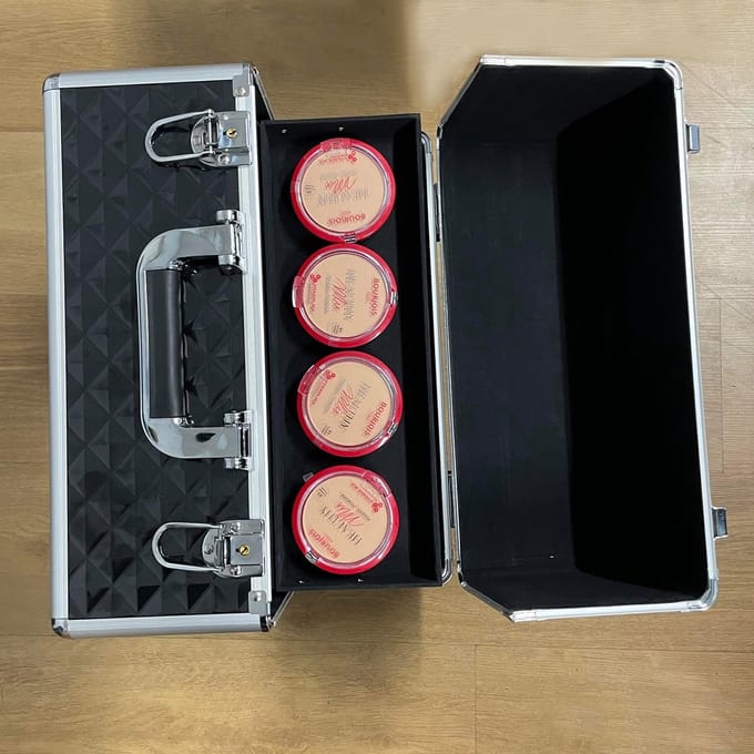 Professionele Grote Make-up Koffer met Verlichting voor Mobiel Gebruik