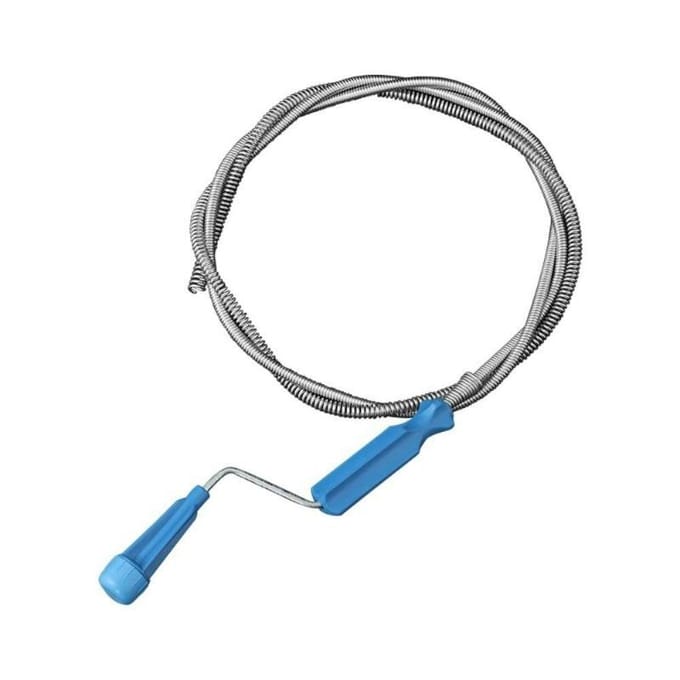 Handige rioolbaggertool Flexibele pijpleidingverstoppingsverwijderaar Afvoerontstopper Badkamer 2m gray