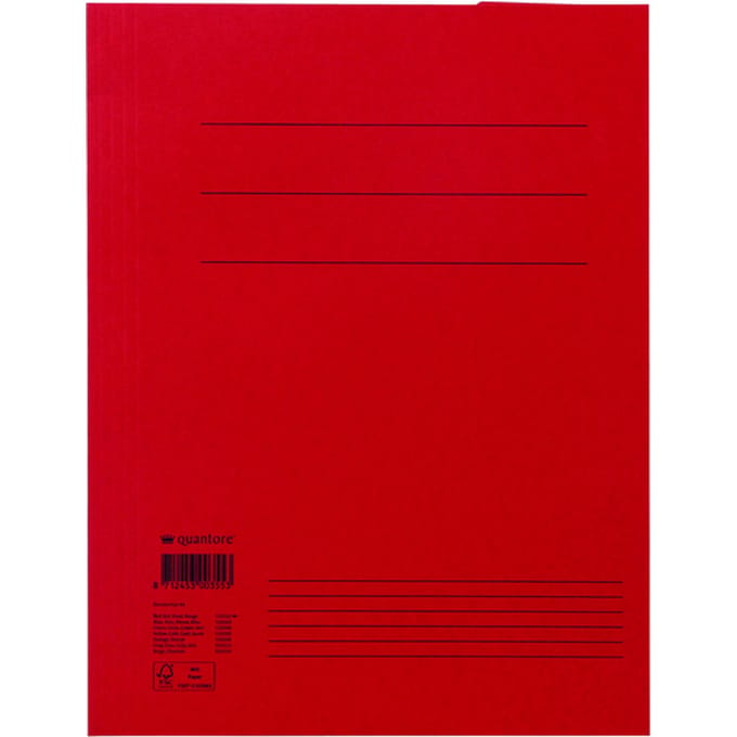 Dossiermap Quantore A4 250gr rood