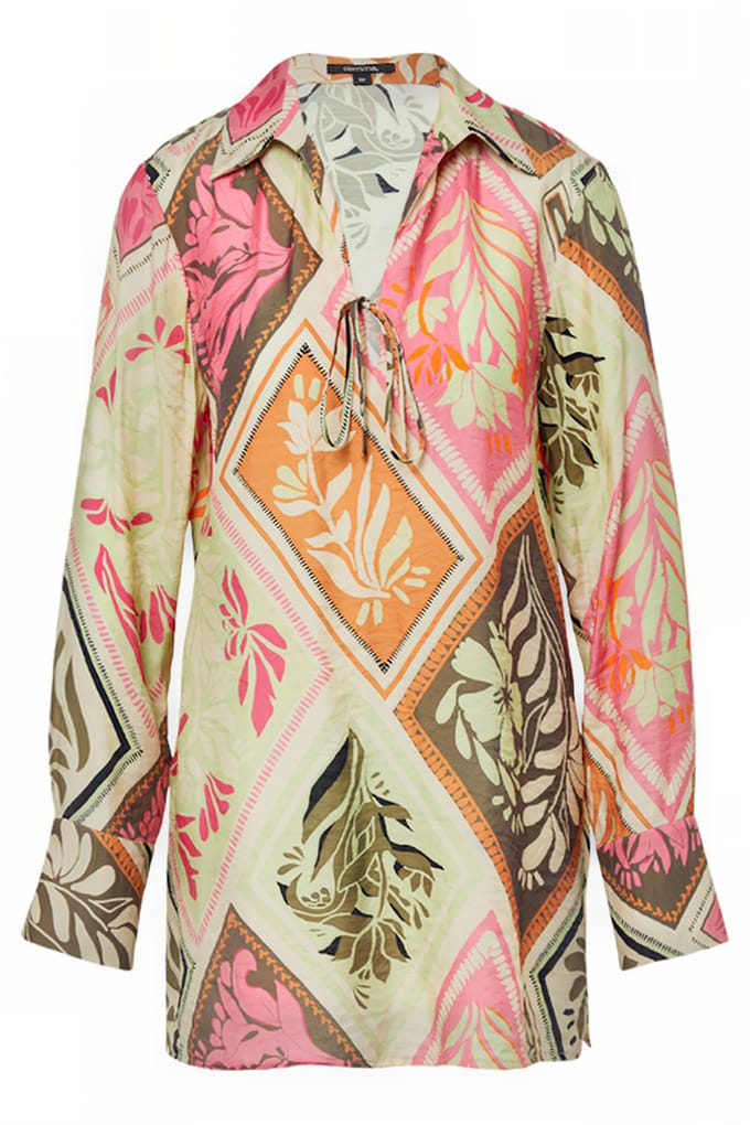 Comma  Blouses Lilac/pink Maat: 44 | Blouses Outlet | Dames | Roze