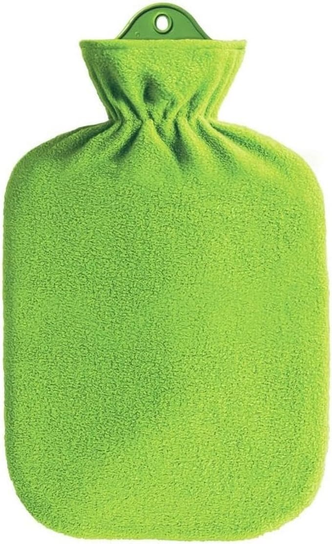 Fleece warmwaterkruik 2.0 liter groen