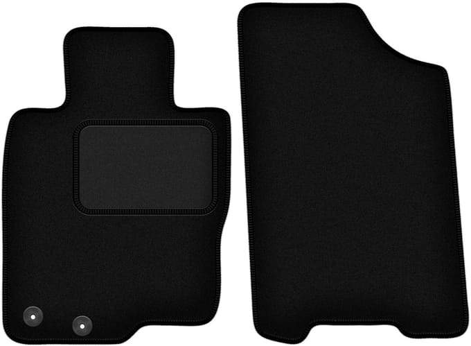 Zwarte veloursmatten voor: Nissan Navara IV pick-up (2014-)