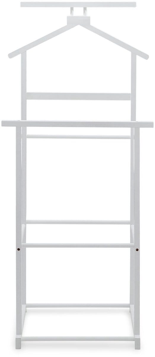 Kledingrek KANNA met kleerhanger en broekenrek - Wit