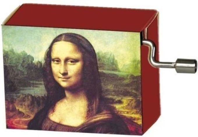 Muziekdoosje kunstenaars Leonardo da Vinci Mona Lisa