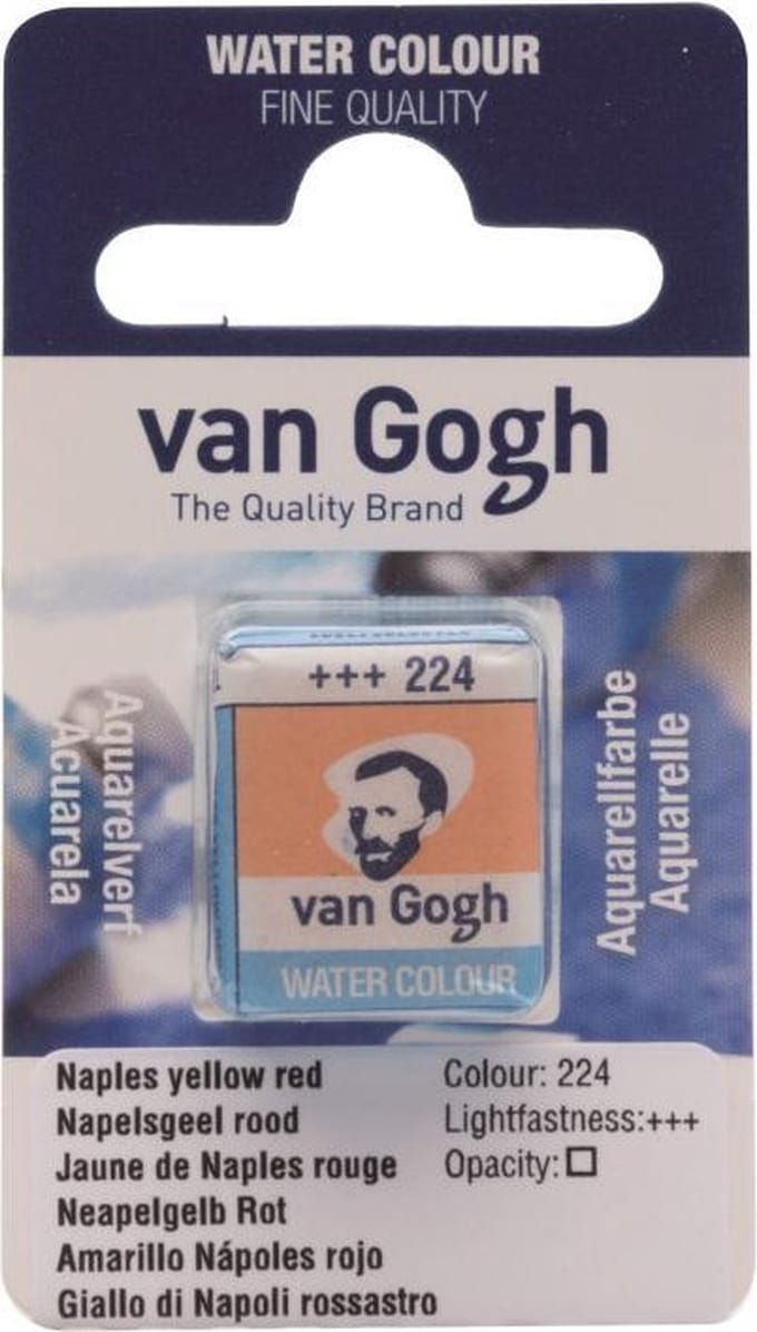 van Gogh water colour napje Naples Yellow Red (224)