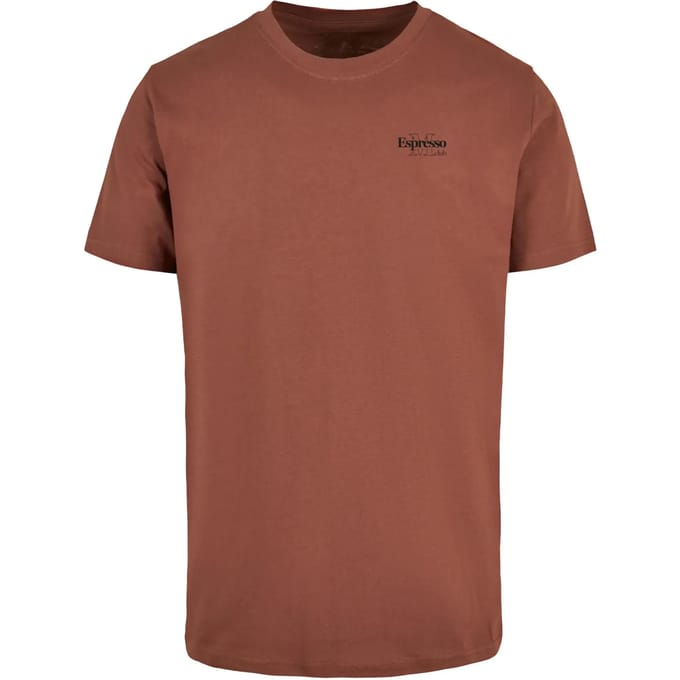 Mister Tee - Espresso M Club Heren Tshirt - S - Bruin