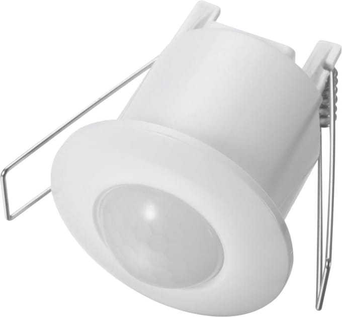 BEWEGINSMELDER / INFRAROOD SENSOR 360° - MINI - INBOUW - WIT - PLAFOND - 230 V - TOT 6 MTR -