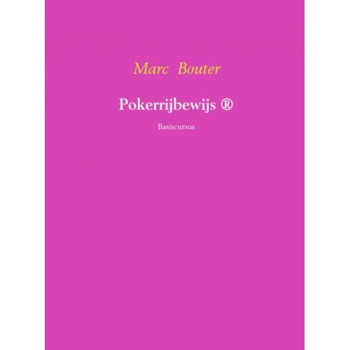Pokerrijbewijs - Marc Bouter