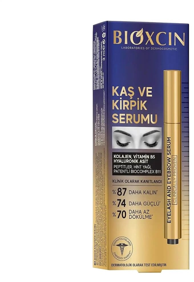 Bioxcin Wenkbrauw- en Wimperserum - Biotine & Castorolie - 3 ml