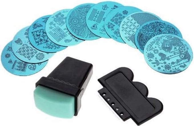 Purplebox nagel Stempel set met 10 sjablonen