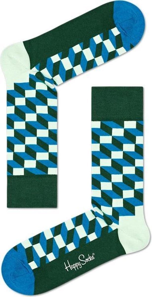 Happy Socks Filled Optic Blauw