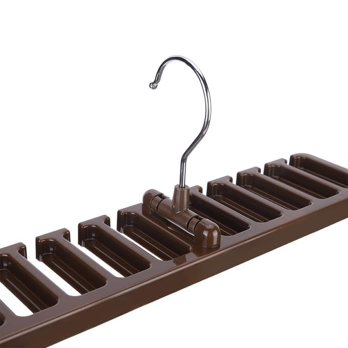 Multifunctionele Stropdas Hanger Draaibare Haak Riemhouder Kledingkast Stropdassen OpbergorganisatorBruin bruin