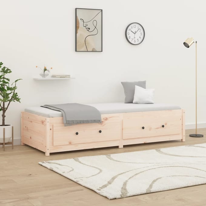 vidaXL - Slaapbank - 75x190 - cm - massief - grenenhout