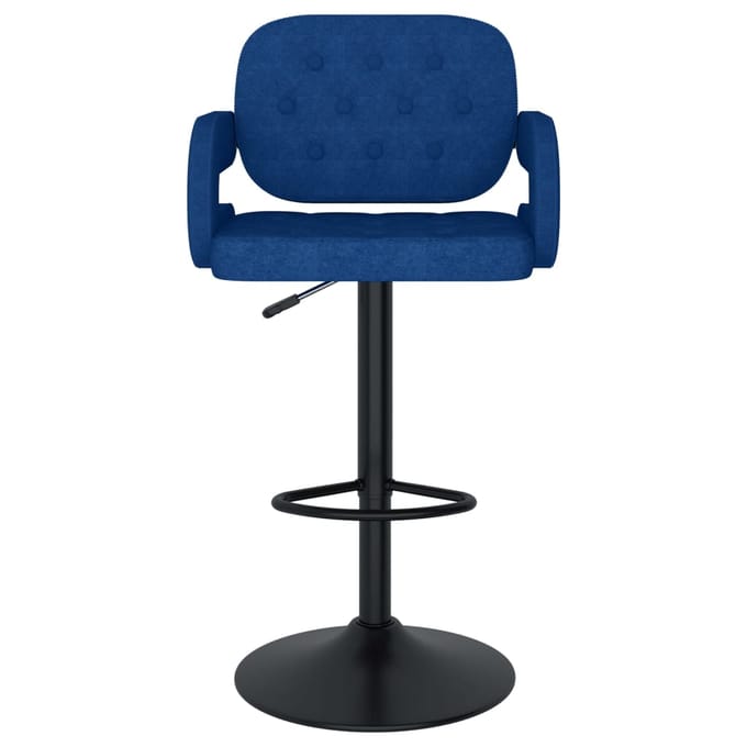 vidaXL - Barkrukken - 2 - st - stof - blauw