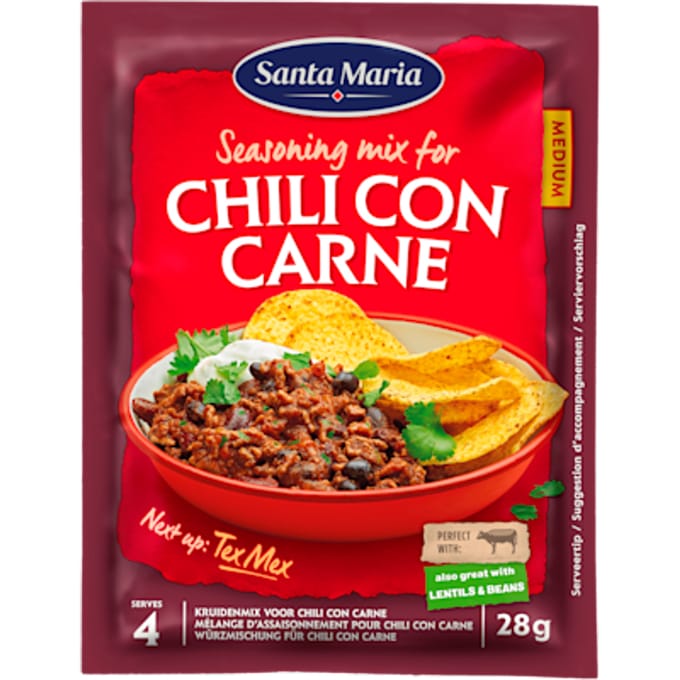 Chili con carne kruidenmix zak 28 gram