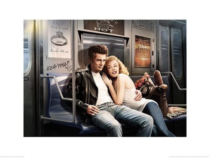 Pyramid Poster - Subway Ride J J Brando - 60 X 80 Cm - Multicolor