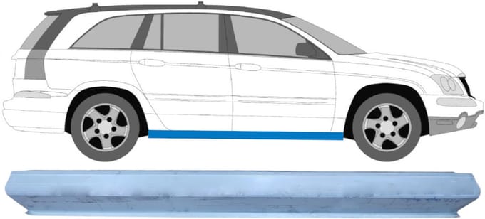 Reparatie dorpel voor Chrysler Pacifica 2003-2007 / Links = Rechts (symmetrisch)