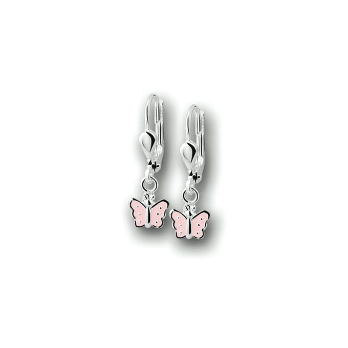 Yep! oorhangers vlinder brisur haak - Zilver