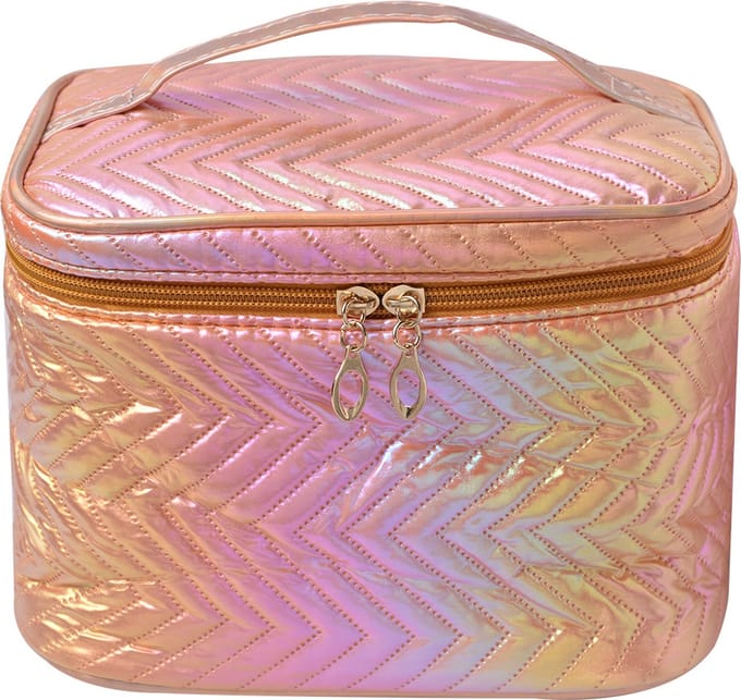 Juleeze Toilettas Dames 21x14x15 cm Roze Polyester