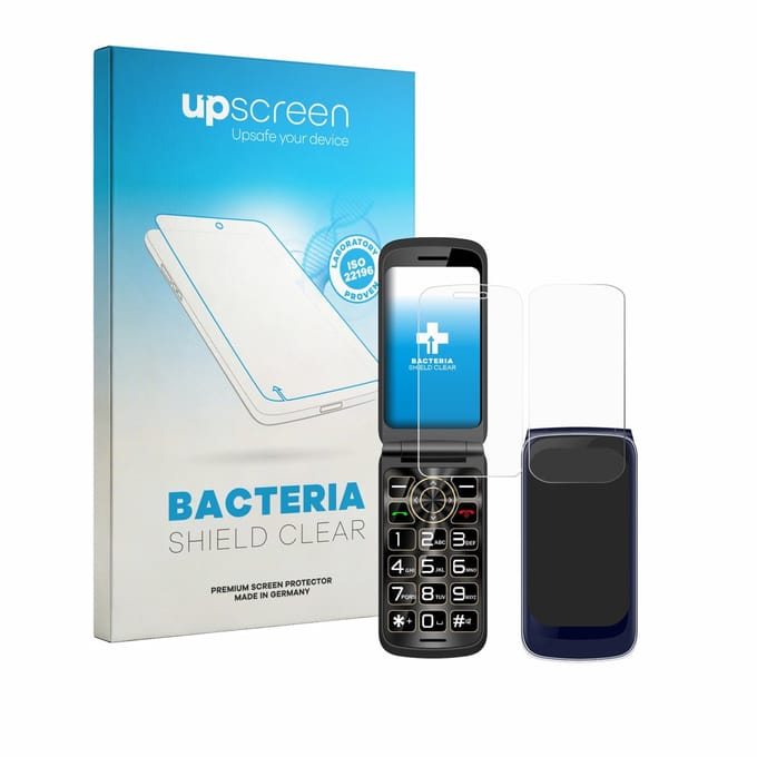 upscreen - Screenprotector voor Guwet G739 (Voor+Achter) - Folie Beschermfolie transparant antibacterieel