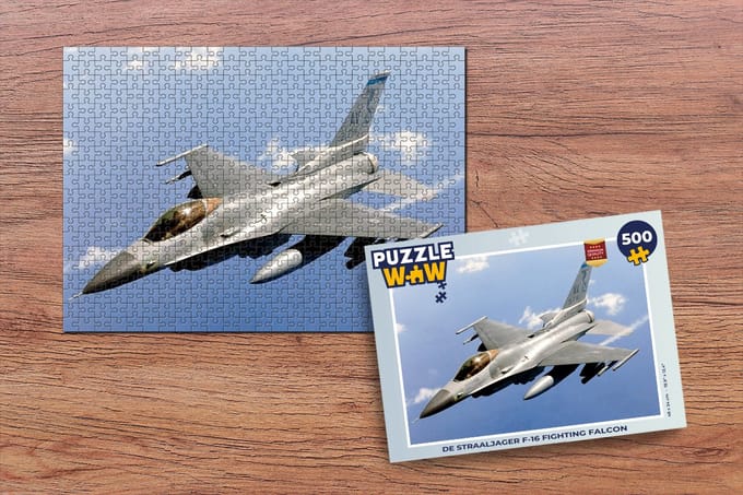Puzzel De straaljager F-16 Fighting Falcon - Legpuzzel - Puzzel 500 stukjes