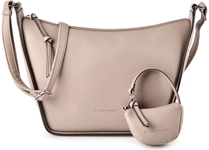 TOM TAILOR schoudertas Novia Hobo Bag Taupe