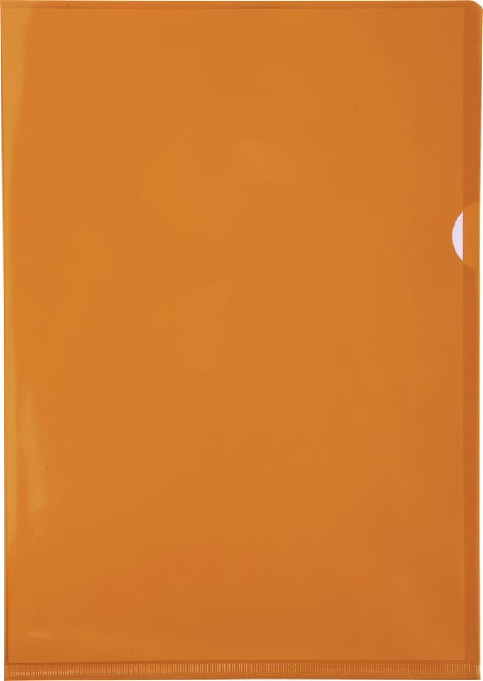 Exacompta Pak van 100 L mappen - gladde PVC 13/100e - A4 - Oranje - 661245E