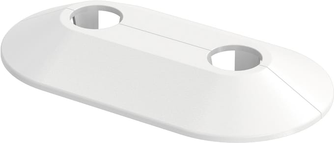 Flamco FlamcoFix - Dubbele Rozet - RVD 15/50 - 15 mm buis - Wit
