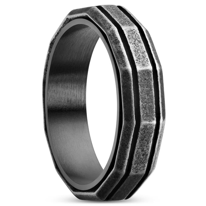 Pearce Recta Vintage en Zwarte Ring