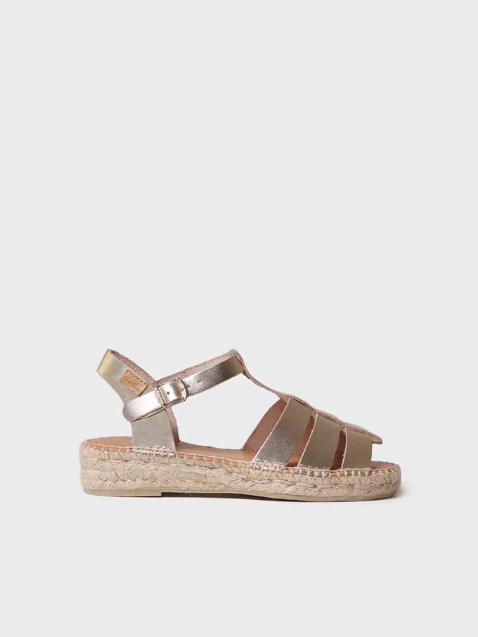 Platte leren jelly sandalen voor dames | EMMA