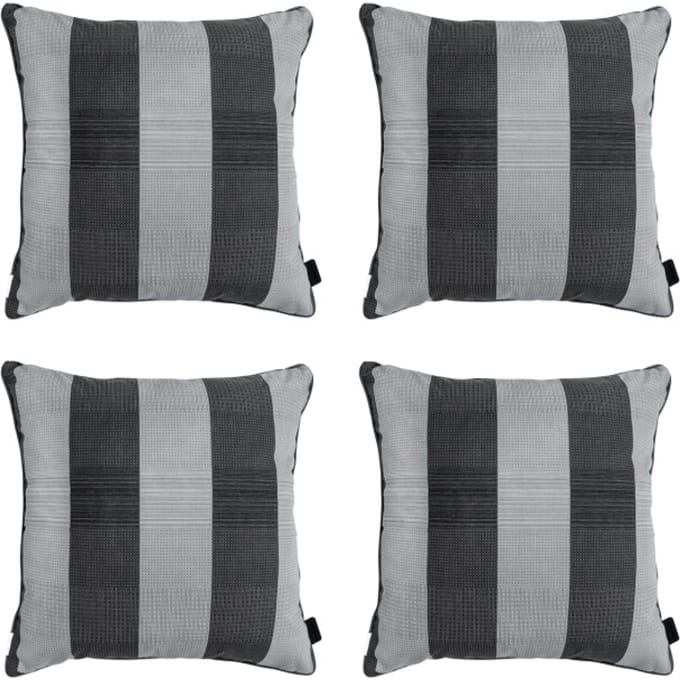 Madison - Sierkussen Alice grey - Ca. 50x50 cm - Set van 4