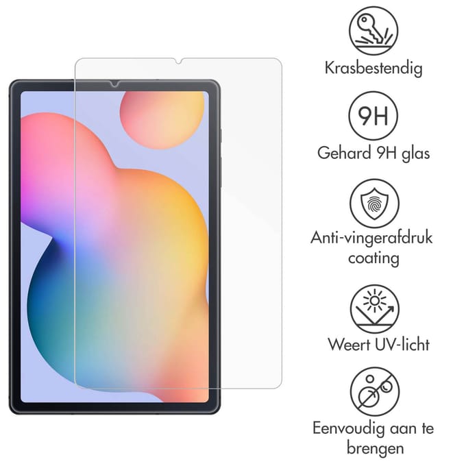 imoshion Premium Tablet Screenprotector - Geschikt voor Samsung Galaxy Tab S6 Lite / Galaxy Tab S6 Lite (2024) / Galaxy Tab S6 Lite (2022) - Gehard Glas - Extra sterk