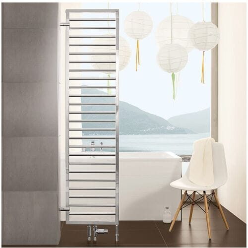 Zehnder Subway SUB-180-045 bathroom radiator room divider w. footrest