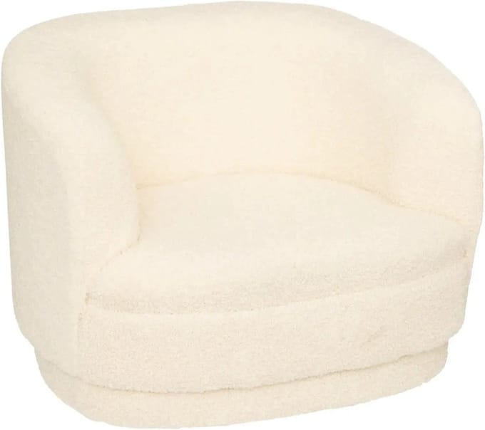 Atmosphera kids Kinderfauteuil / kinderzetel Curly - Wit