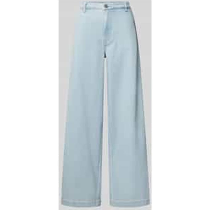 Wide leg jeans met steekzakken, model 'Winnie'