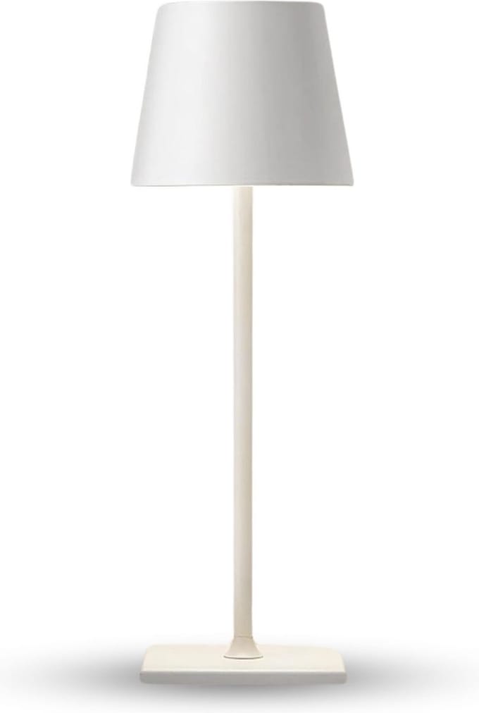 Homezie TouchLite | Wit | Draadloze Tafellamp | Verstelbare Helderheid | Metalen Design | USB-C Oplaadbaar | Sfeerverlichting