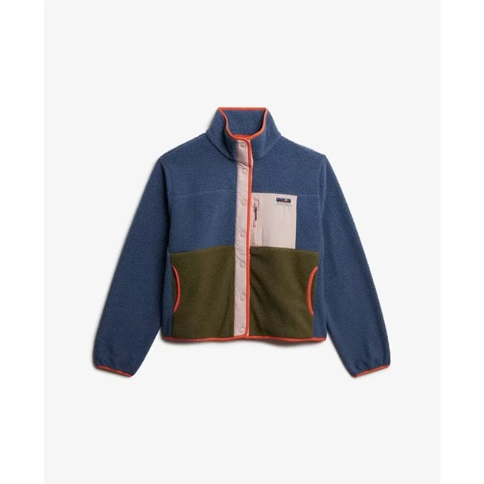 Superdry - Colour Block Fleece Jas - Dames - Hoodies