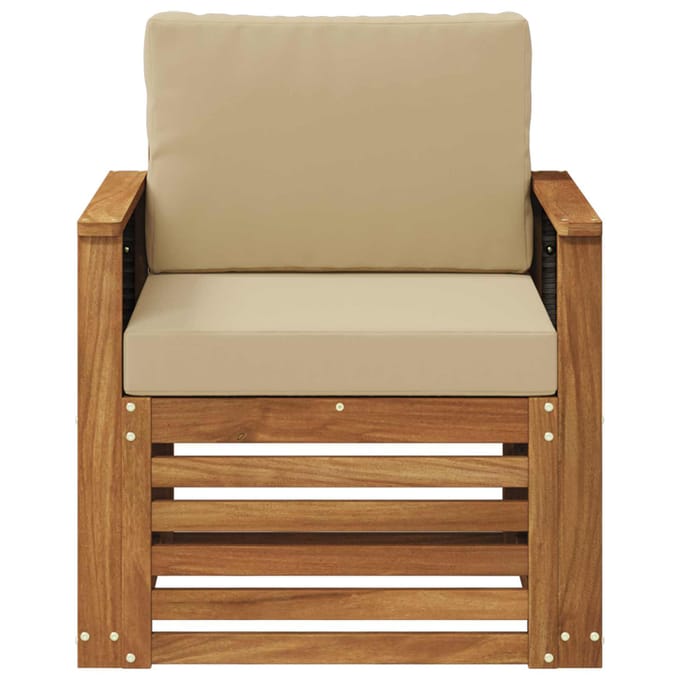 vidaXL - Buiten - Midden - Sofa - Naturel