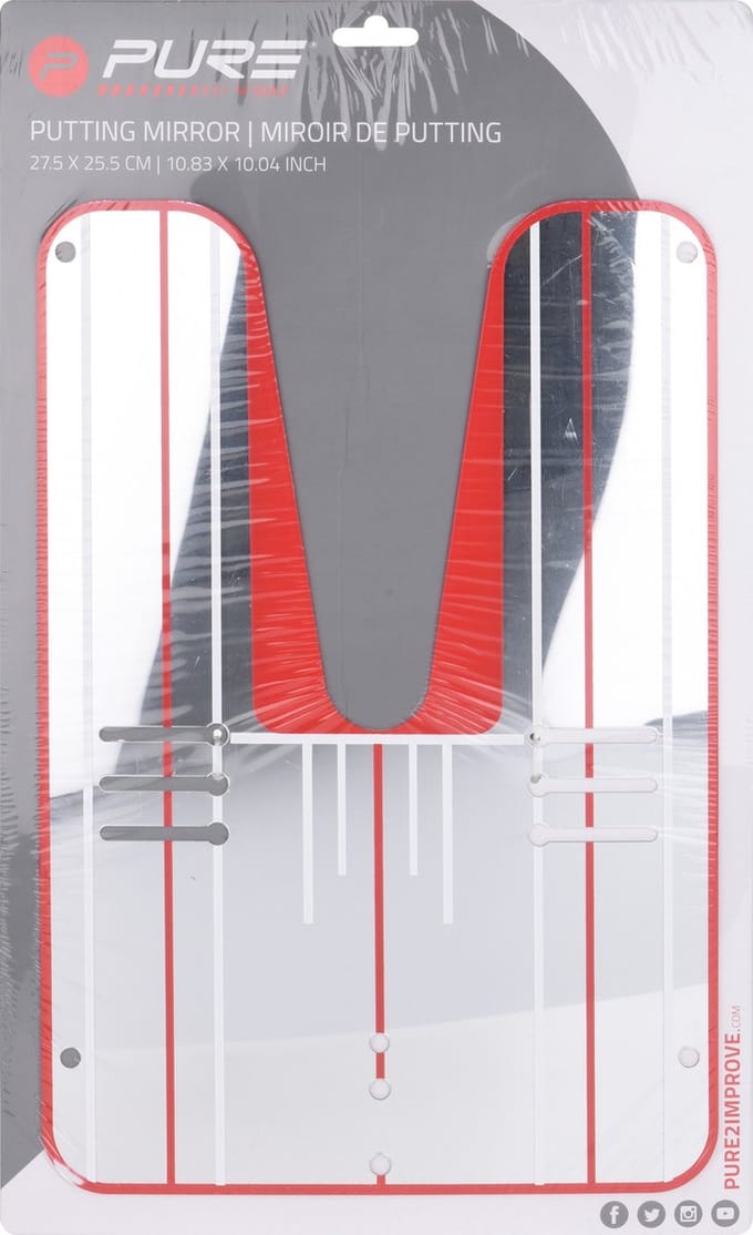 Golf Spiegel - Putting Mirror - 27,5x25,5 cm